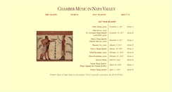 Desktop Screenshot of chambermusicnapa.org